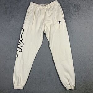 Women Olivia Rodrigo Tour Graphic SweatPants Cream White Size Medium